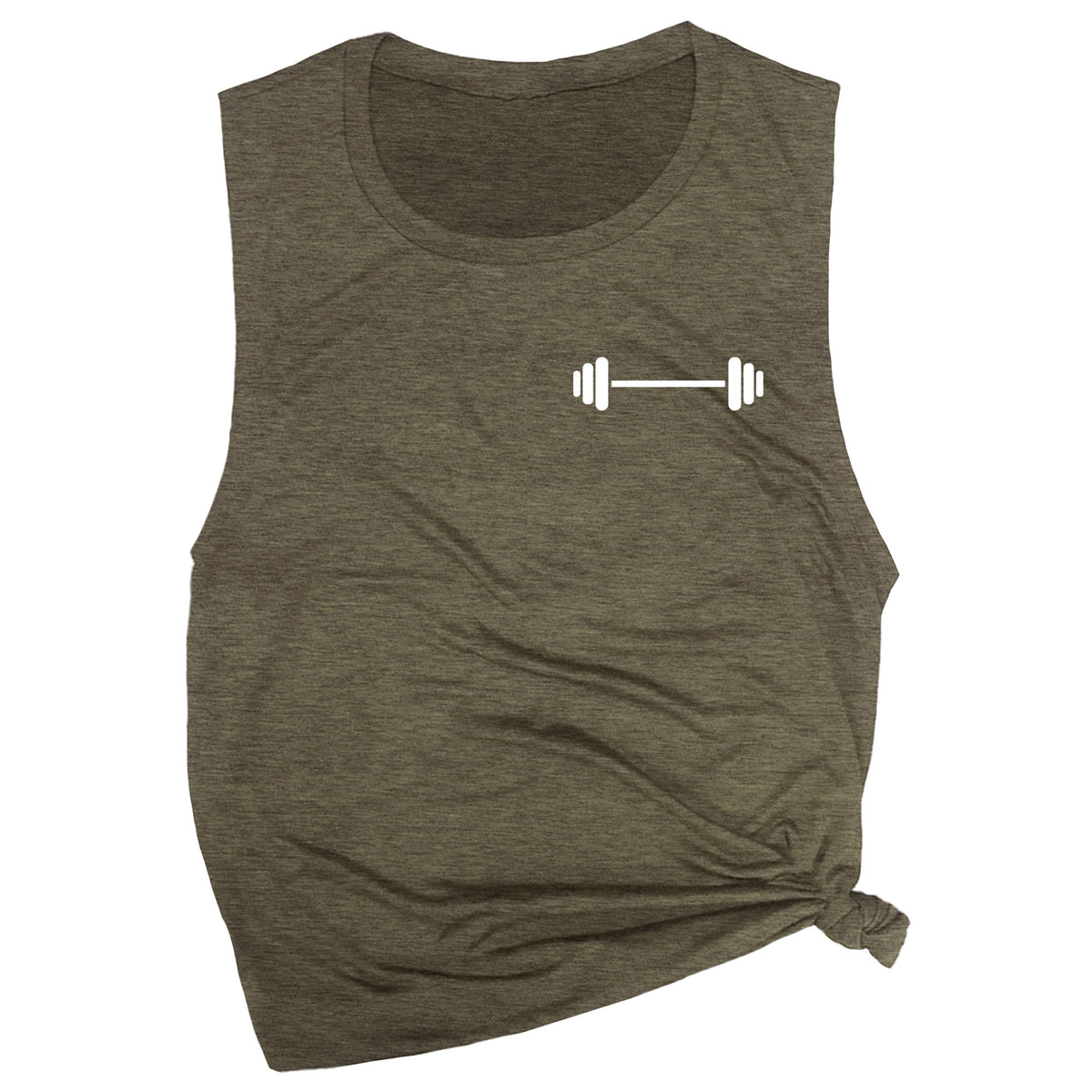 Barbell Muscle Tee (Chest Print)
