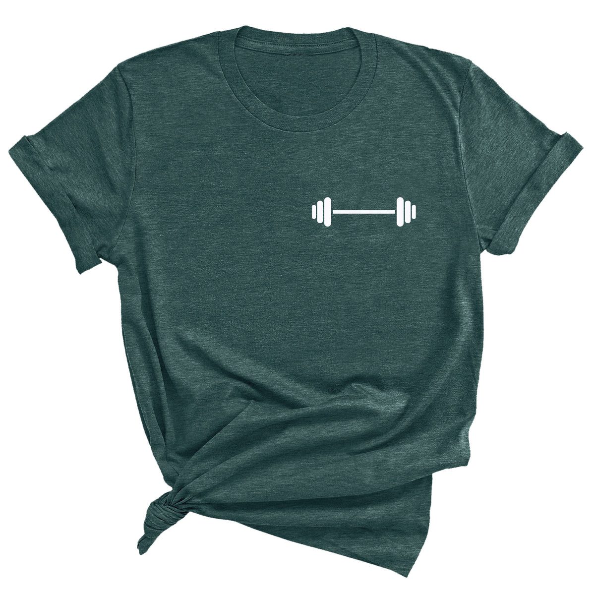 Barbell Unisex T-Shirt (Chest Print)
