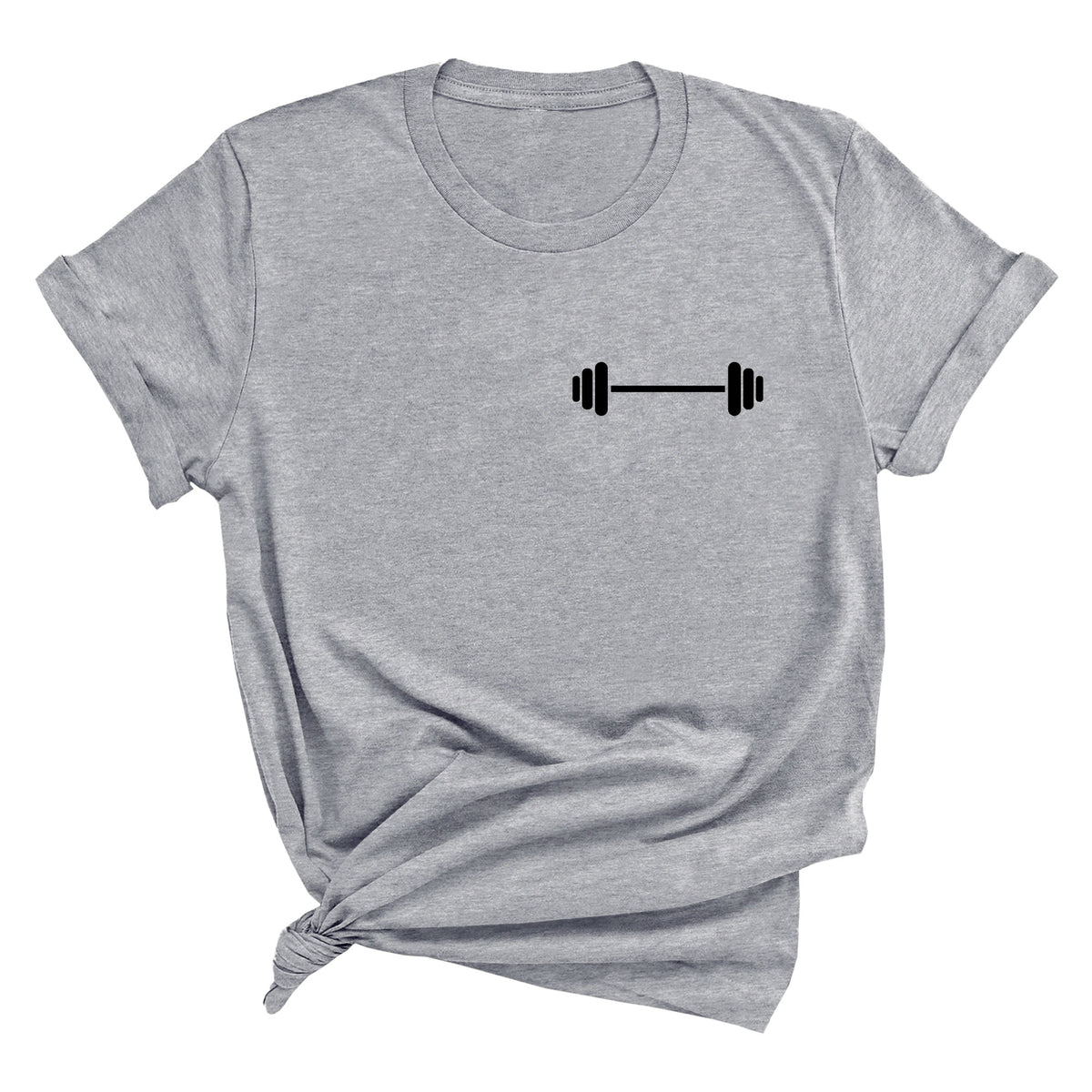 Barbell Unisex T-Shirt (Chest Print)
