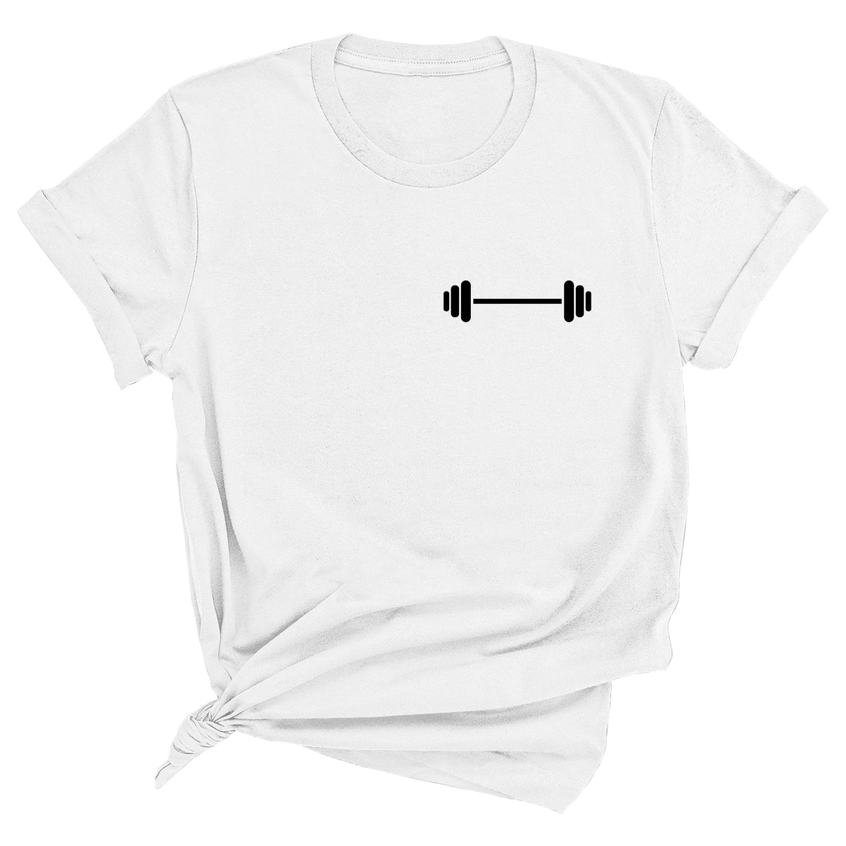Barbell Unisex T-Shirt (Chest Print)
