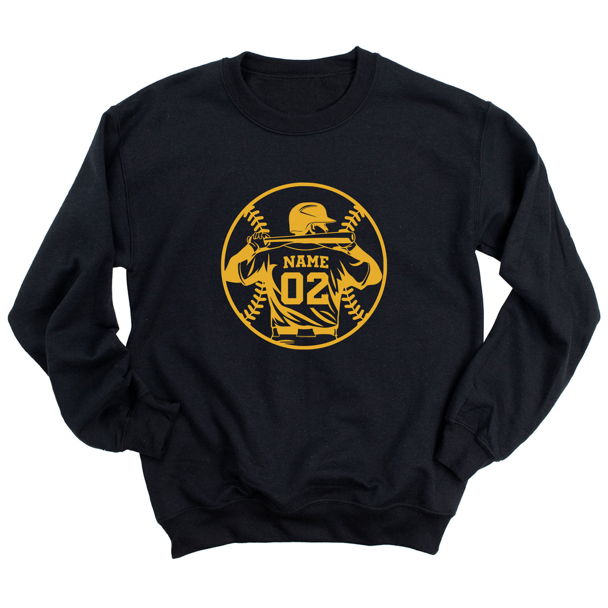 Baseball Player Silhouette Sweatshirt