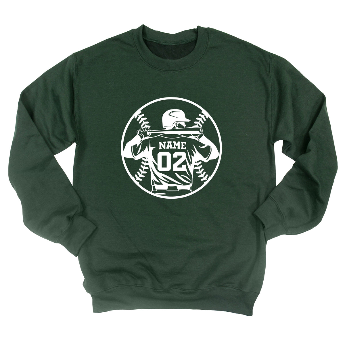 Baseball Player Silhouette Sweatshirt