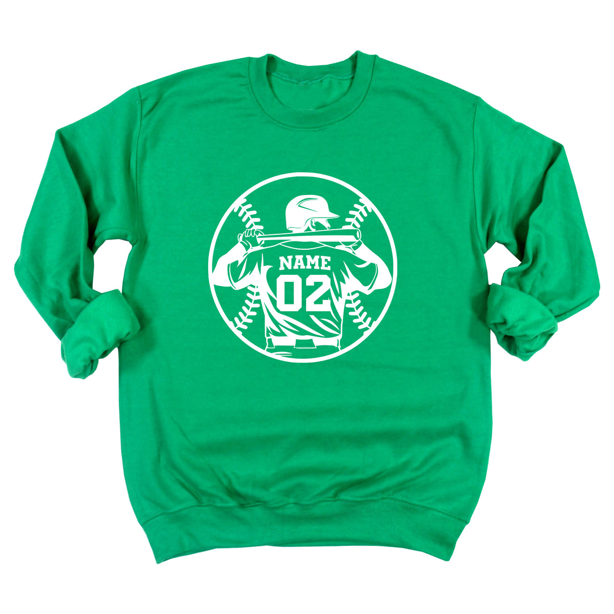Baseball Player Silhouette Sweatshirt