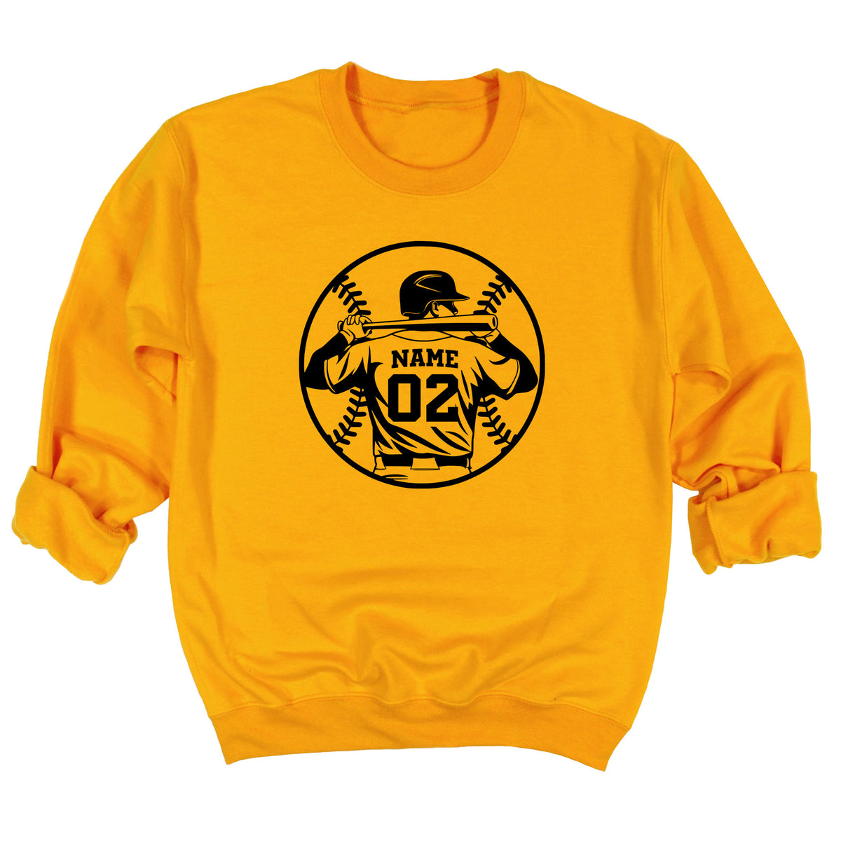 Baseball Player Silhouette Sweatshirt