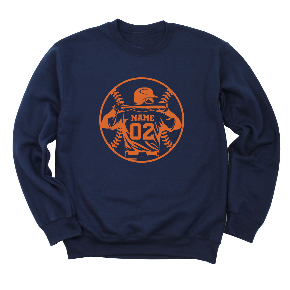 Baseball Player Silhouette Sweatshirt