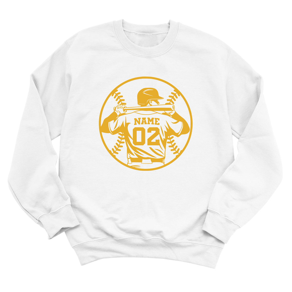 Baseball Player Silhouette Sweatshirt