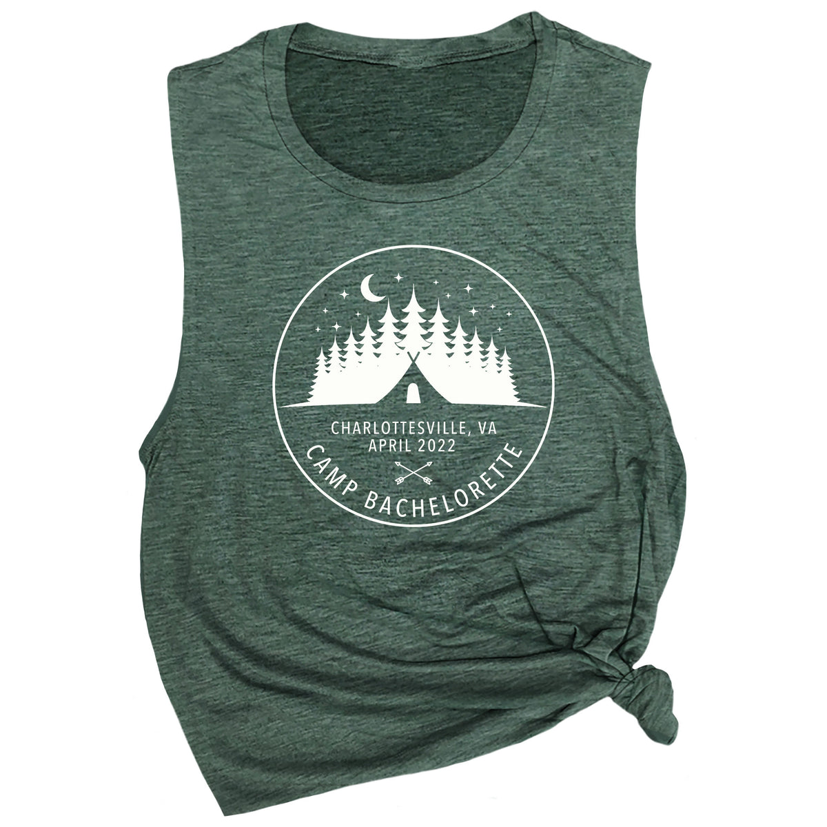 Personalized Camp Bachelorette Muscle Tee