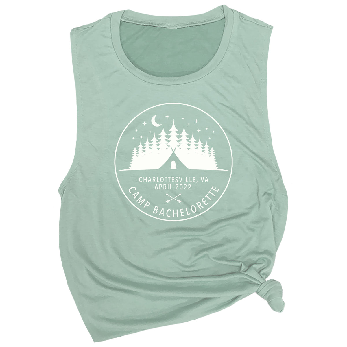 Personalized Camp Bachelorette Muscle Tee