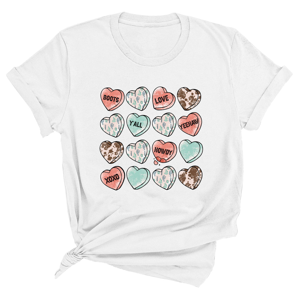 Cowboy Conversation Hearts Unisex T-Shirt