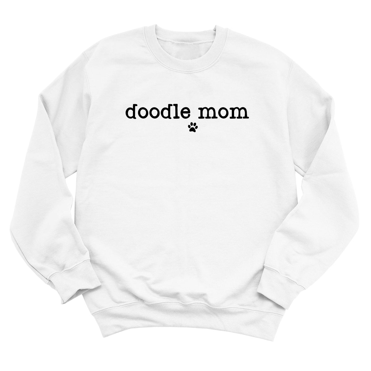 Doodle Mom with Paw Print Sweatshirt