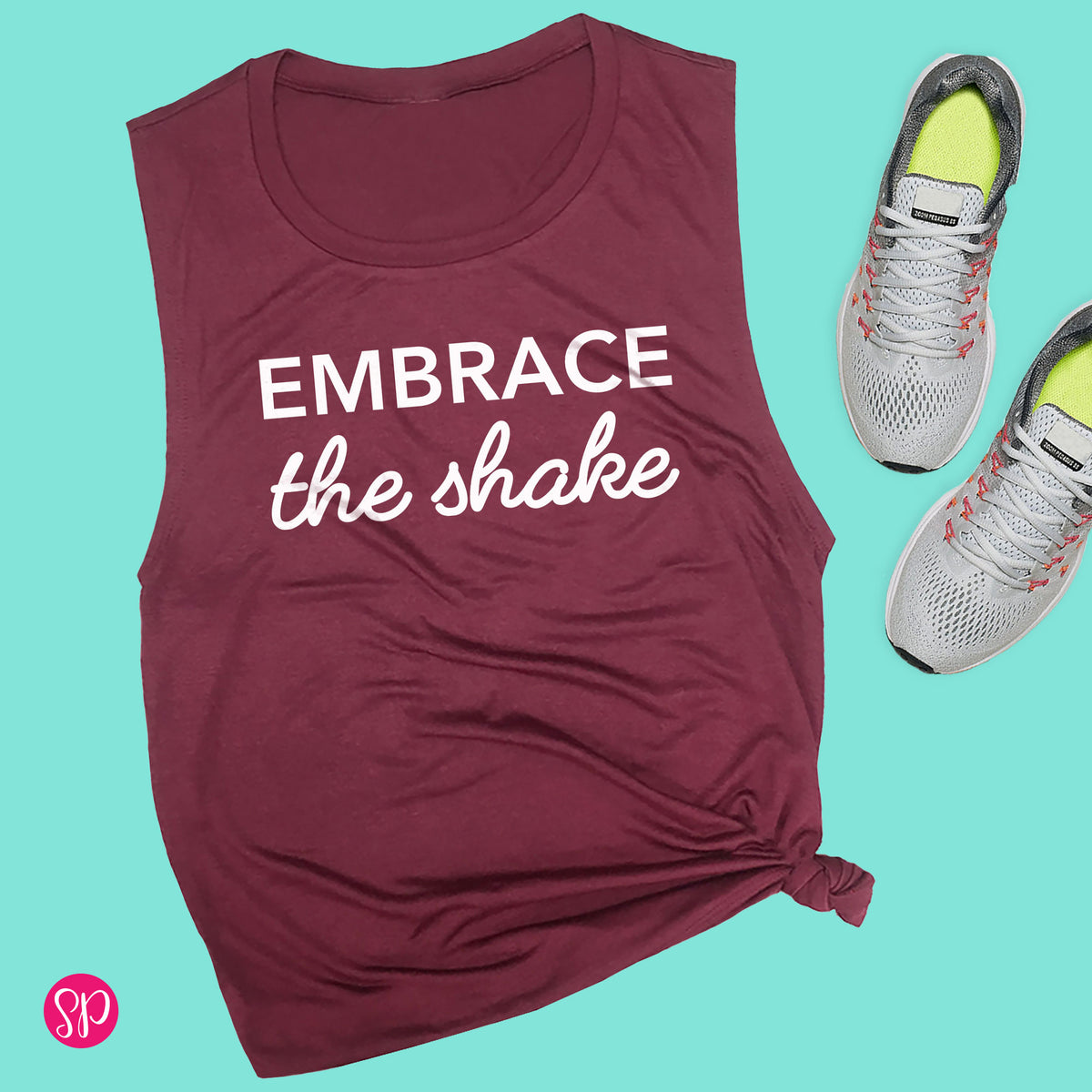 Embrace the Shake Motivational Workout Shirt for Pilates Barre Yoga