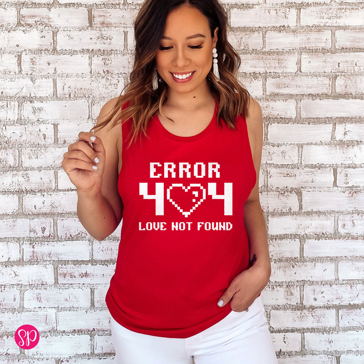 Error 404 Love Not Found Muscle Tee