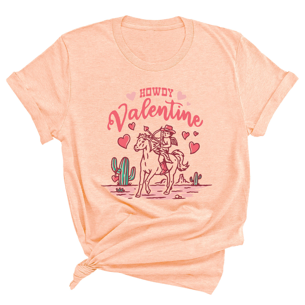 Howdy Valentine with Cupid Horse Unisex T-Shirt