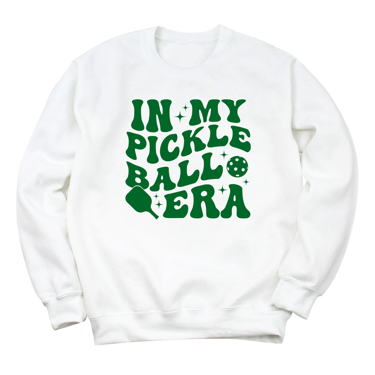 In My Pickleball Era Sweatshirt (GREEN INK)