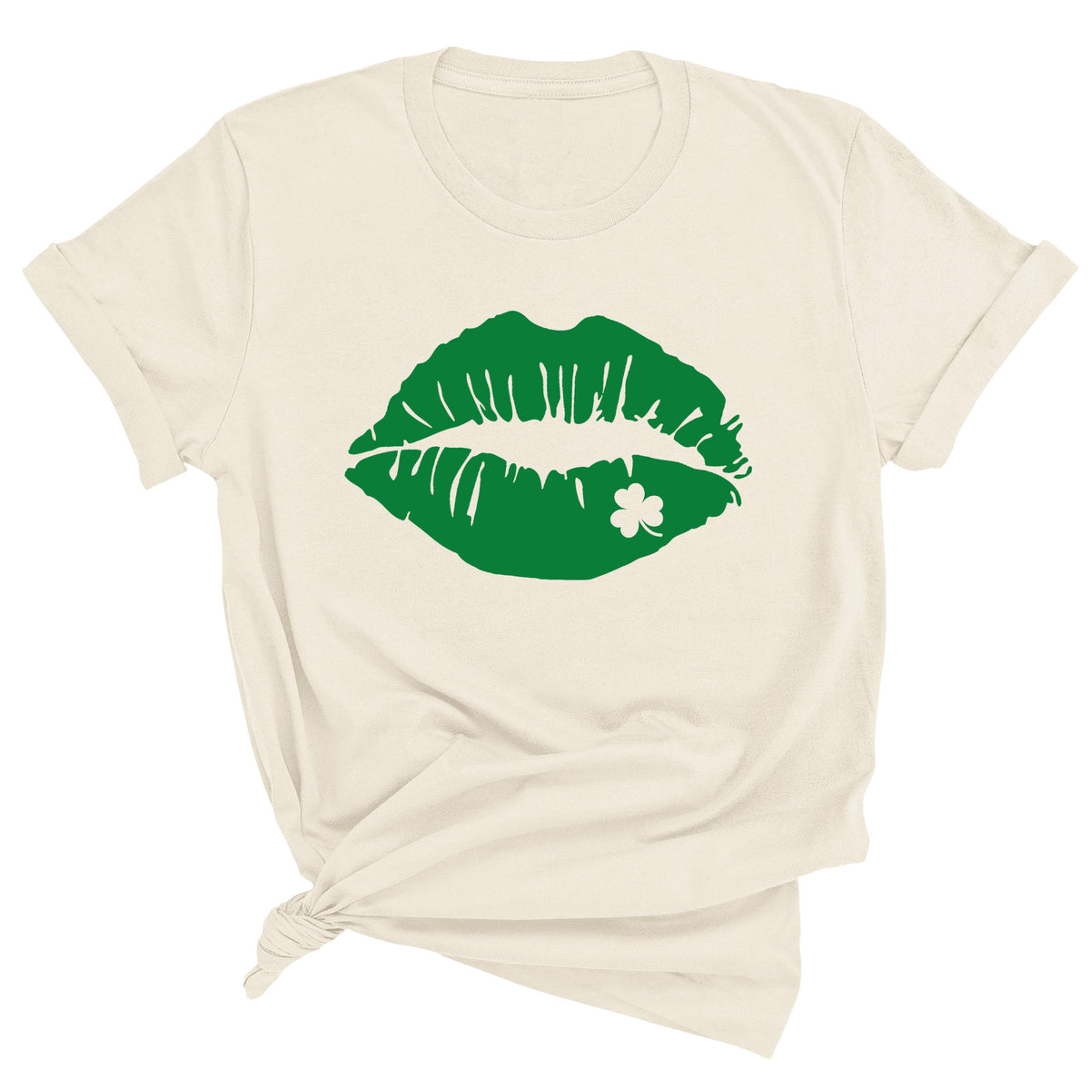 Lips with Shamrock Unisex T-Shirt