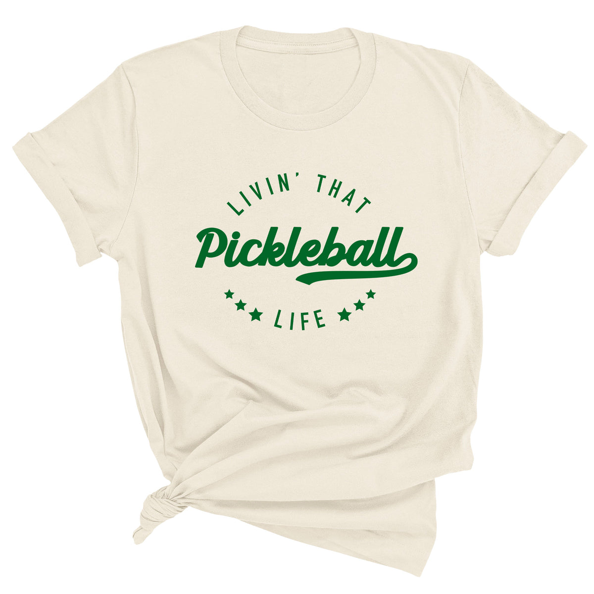 Livin' That Pickleball Life Unisex T-Shirt (GREEN INK)
