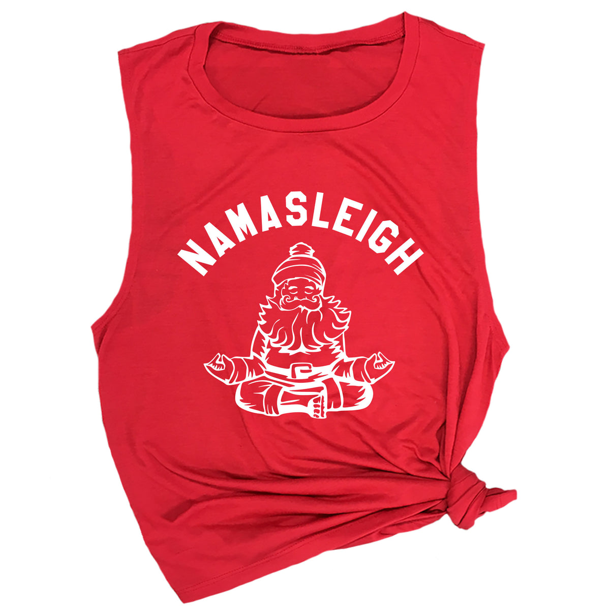 Namasleigh with Santa Muscle Tee