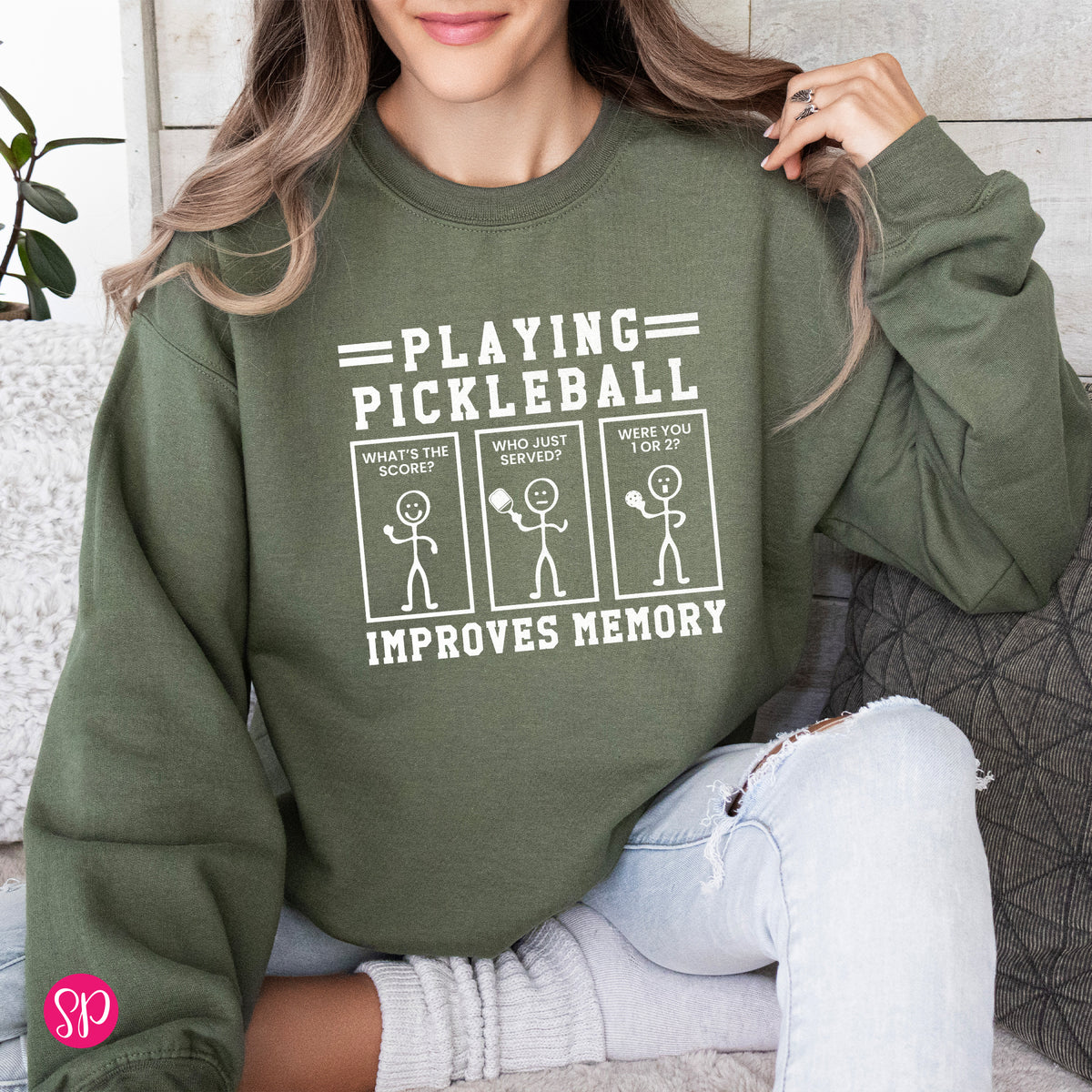 Playing Pickleball Improves Memory Sweatshirt