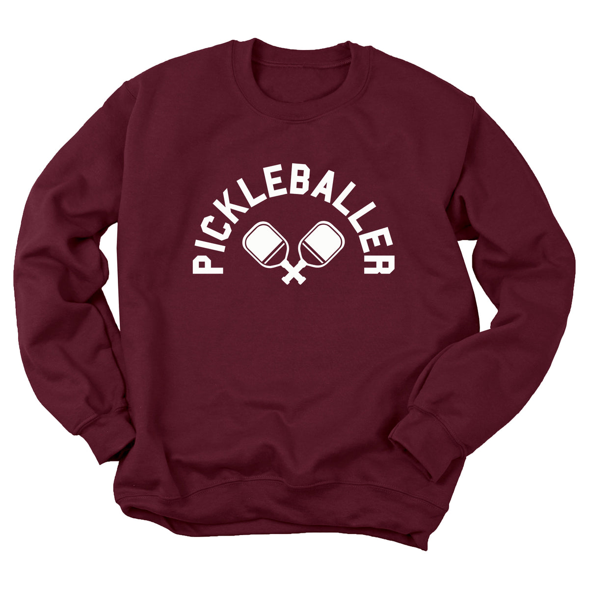 Pickleballer with Paddles Sweatshirt