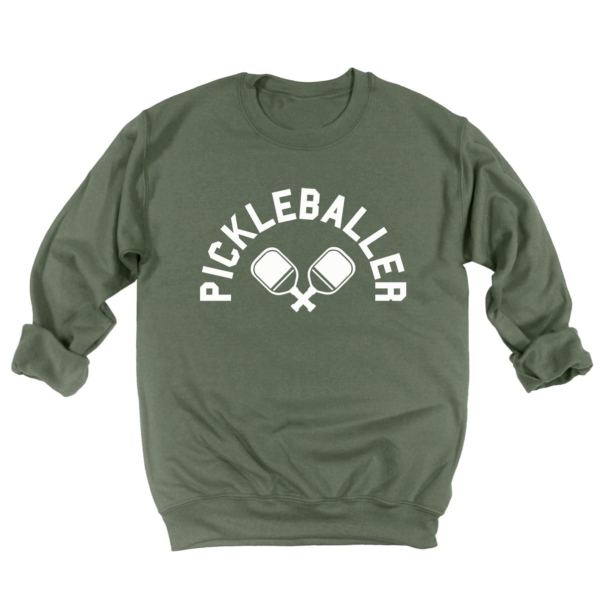 Pickleballer with Paddles Sweatshirt