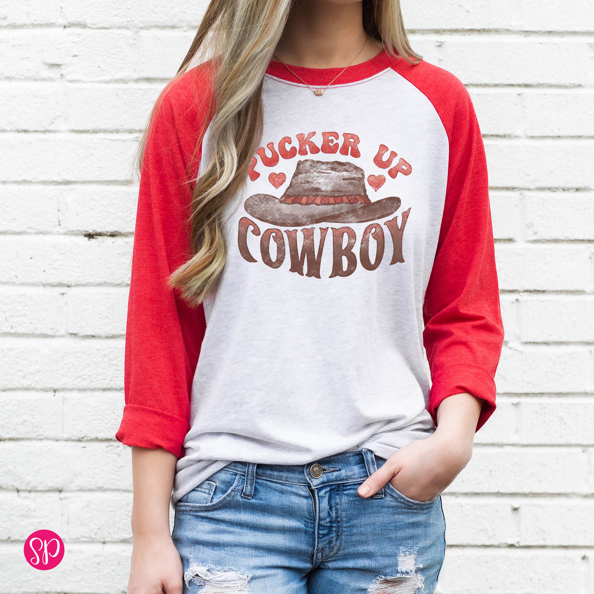 Pucker Up Cowboy Raglan