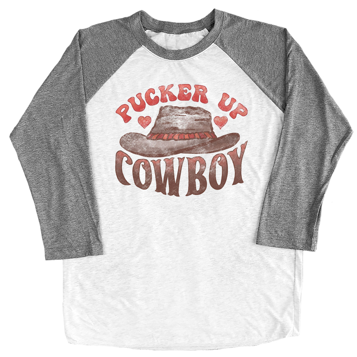 Pucker Up Cowboy Raglan