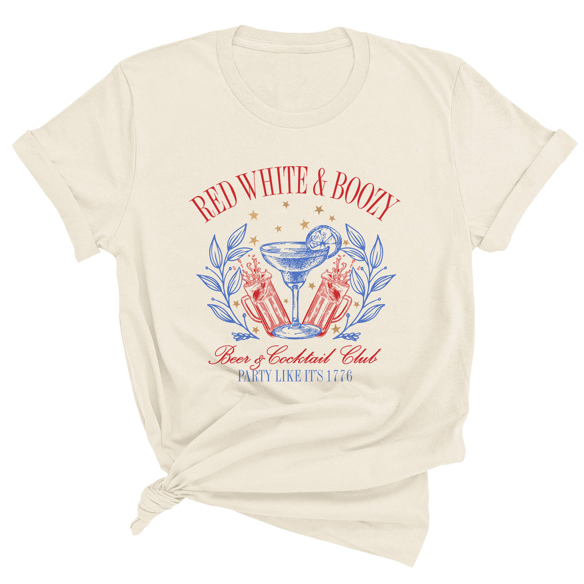 Red White & Boozy, Beer & Cocktail Club Unisex T-Shirt