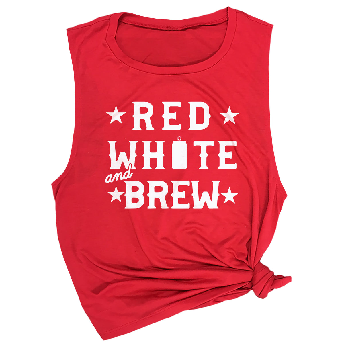 Red, White and Brew Muscle Tee