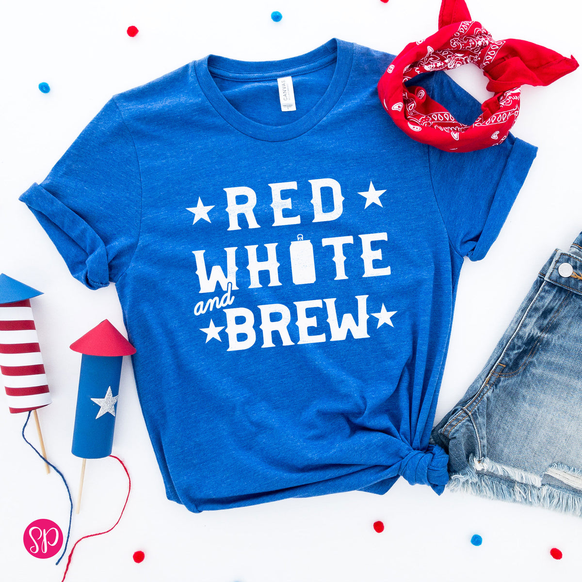 Red, White and Brew Unisex T-Shirt