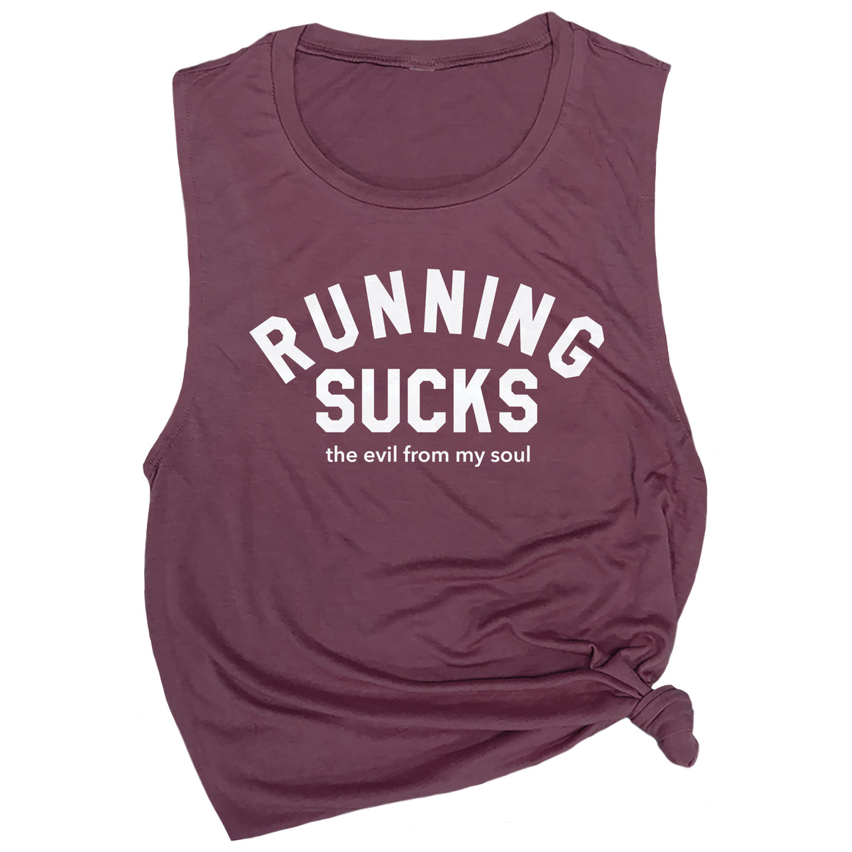 Running Sucks the Evil from My Soul Muscle Tee