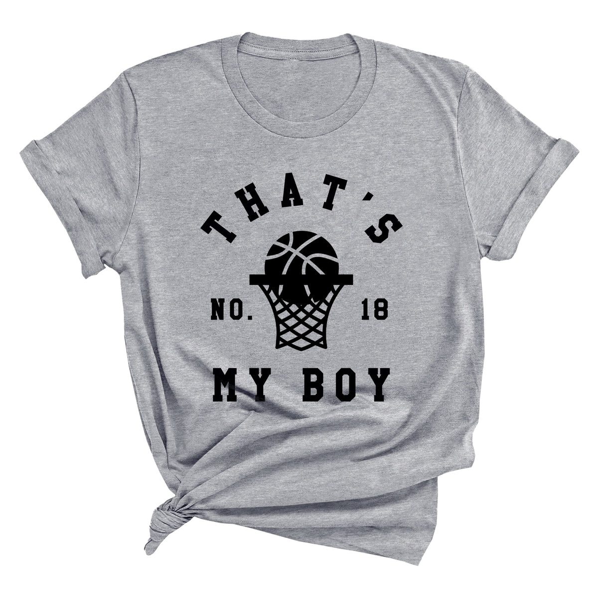 That's My Boy with Custom Number (Basketball) Unisex T-Shirt