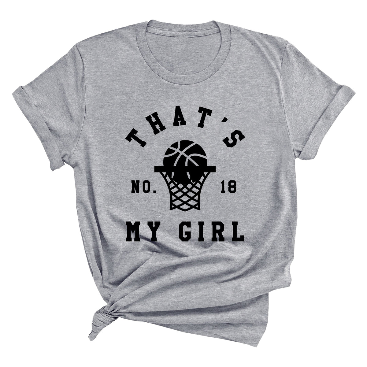That's My Girl with Custom Number (Basketball) Unisex T-Shirt