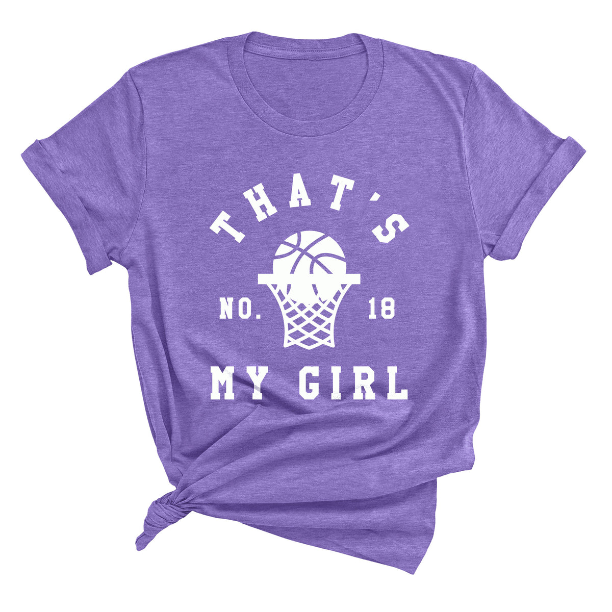 That's My Girl with Custom Number (Basketball) Unisex T-Shirt