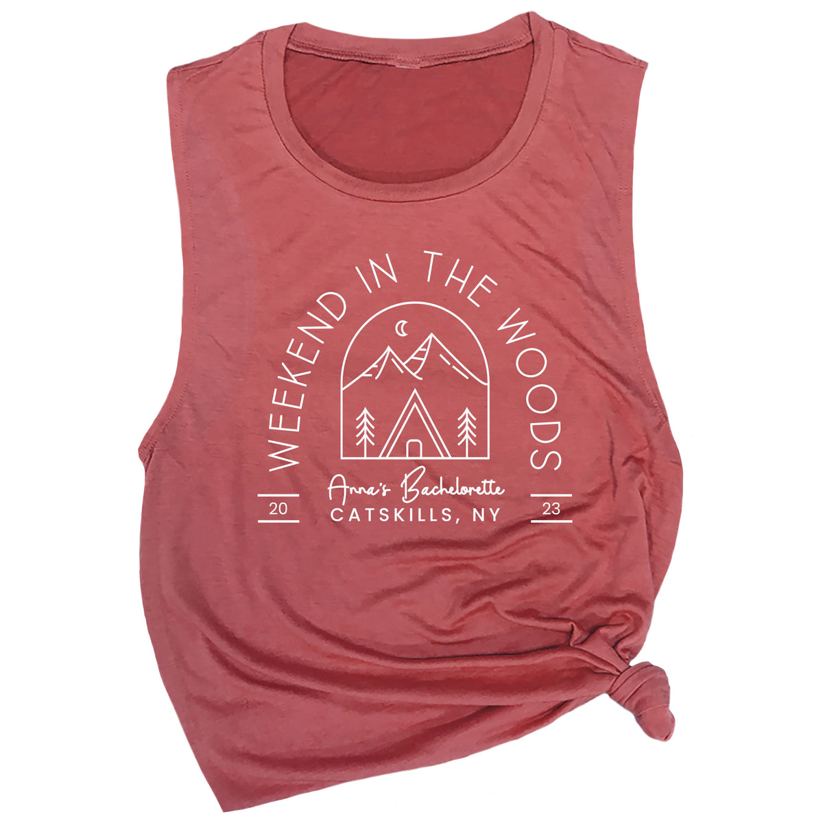 Personalized Weekend in the Woods Muscle Tee