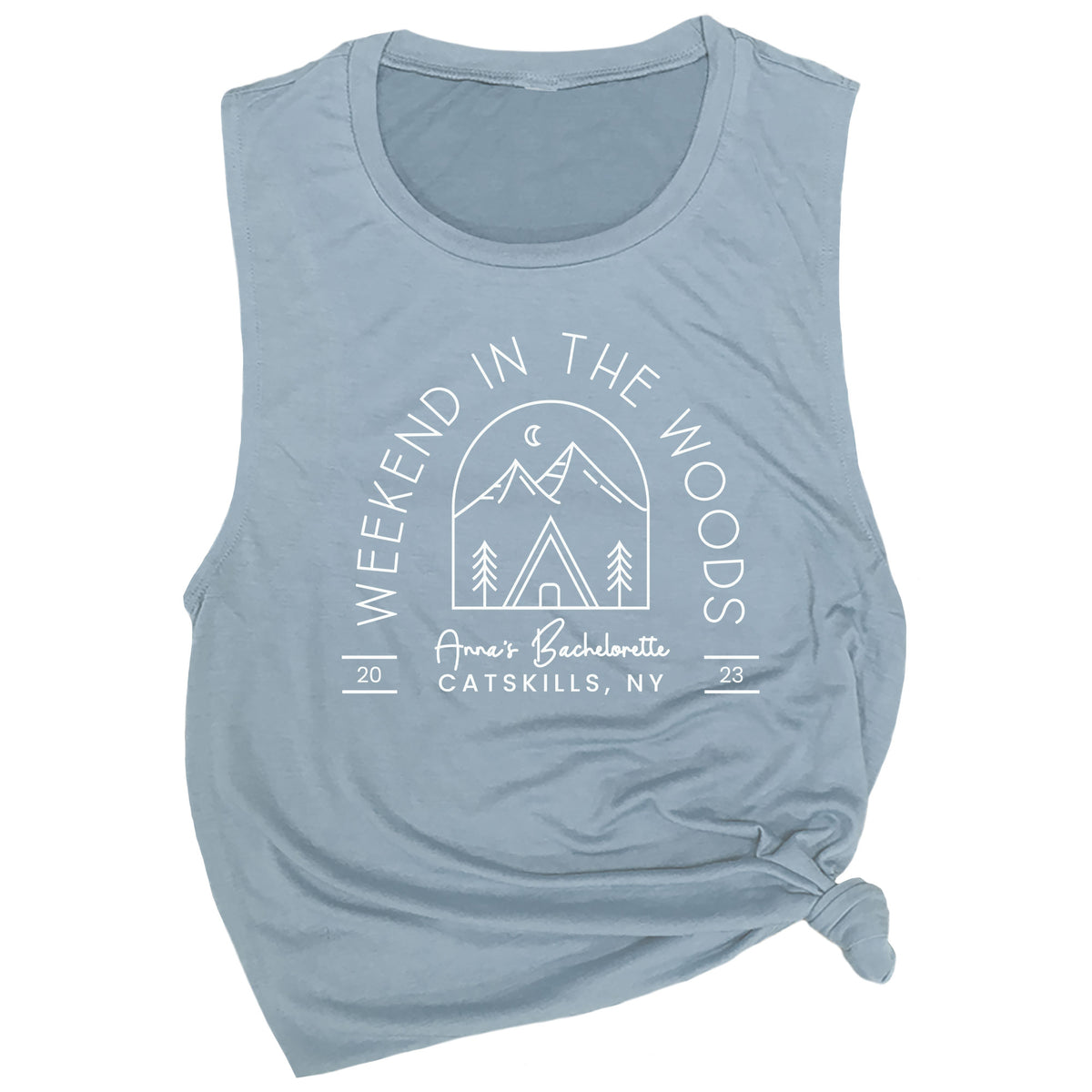 Personalized Weekend in the Woods Muscle Tee