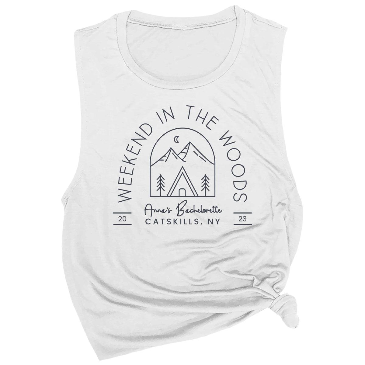Personalized Weekend in the Woods Muscle Tee