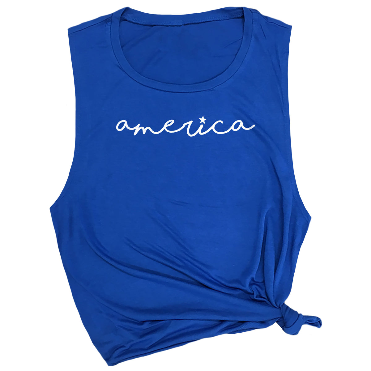 America with Star I Muscle Tee