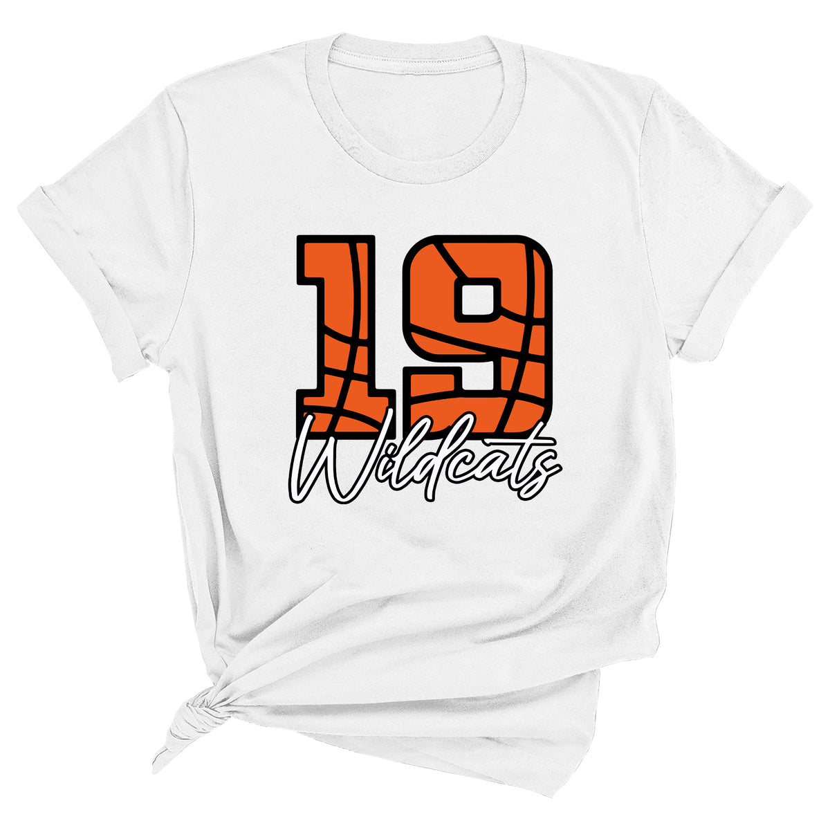 Basketball Numbers with Custom Team Name Unisex T-Shirt