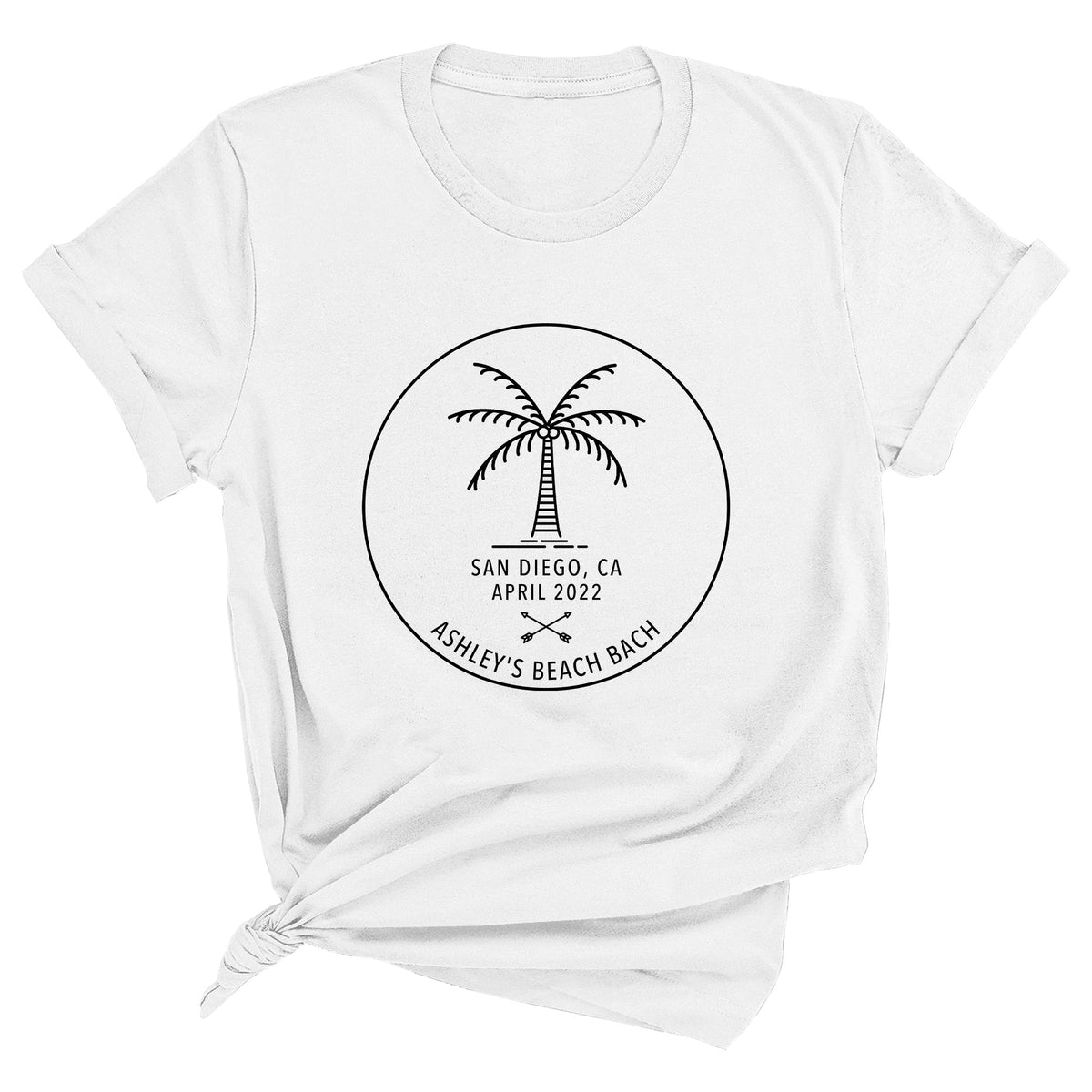 Custom Beach Bach Unisex T-Shirt