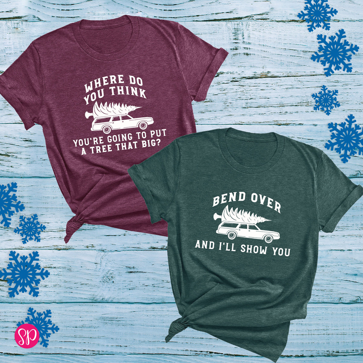 Christmas Vacation Matching Couples Holiday Graphic Tees
