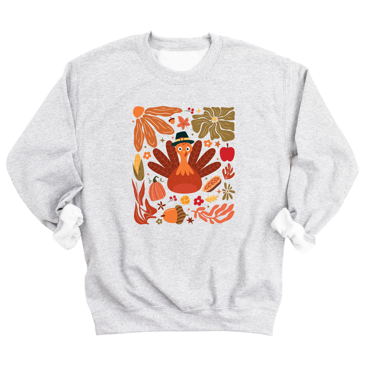 Boho Floral Turkey Sweatshirt