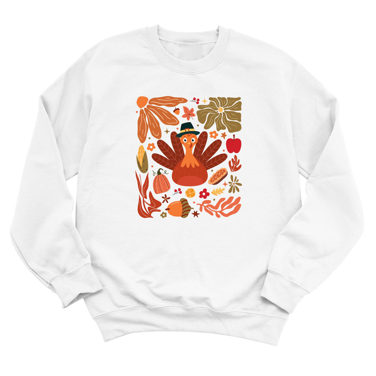 Boho Floral Turkey Sweatshirt