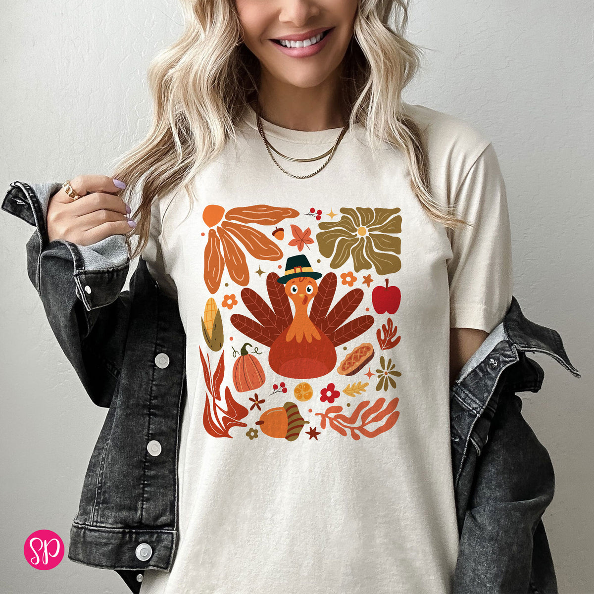 Boho Floral Turkey Unisex T-Shirt