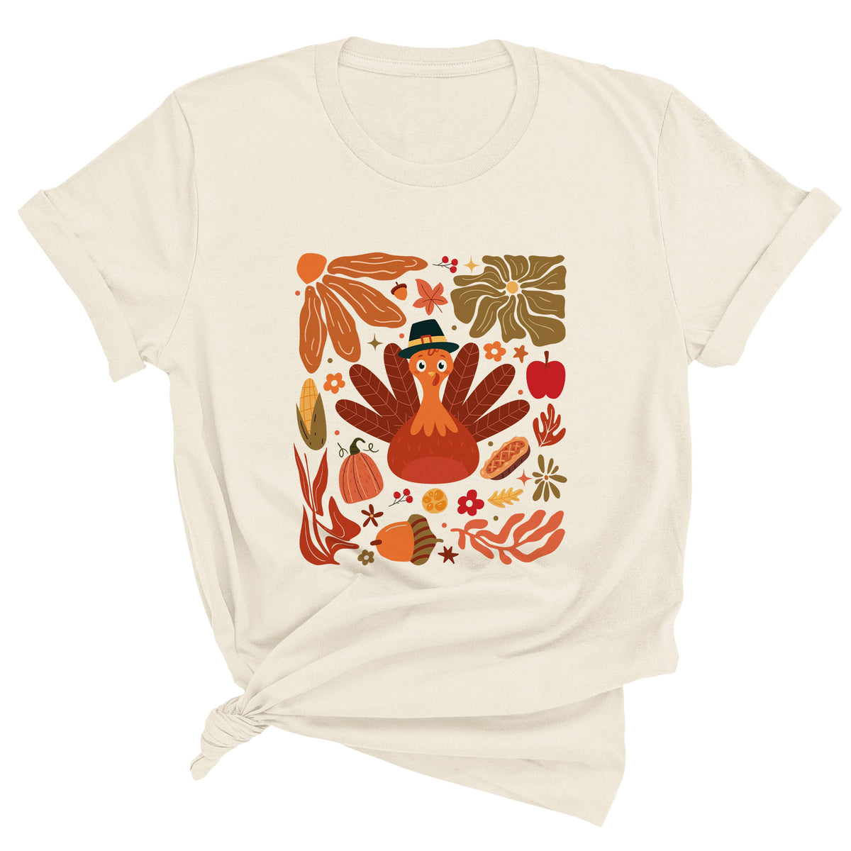 Boho Floral Turkey Unisex T-Shirt