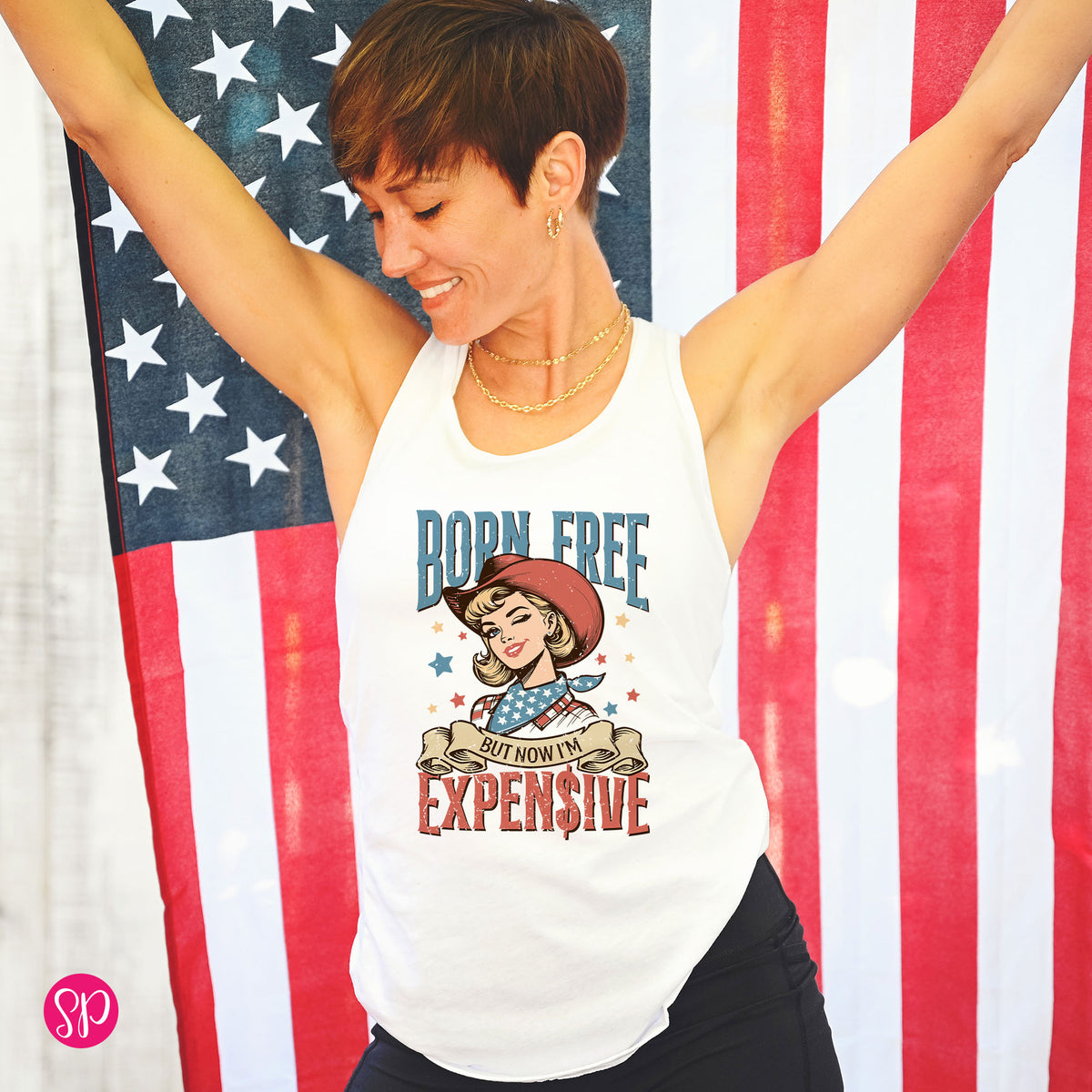 Born Free But Now I'm Expensive Muscle Tee