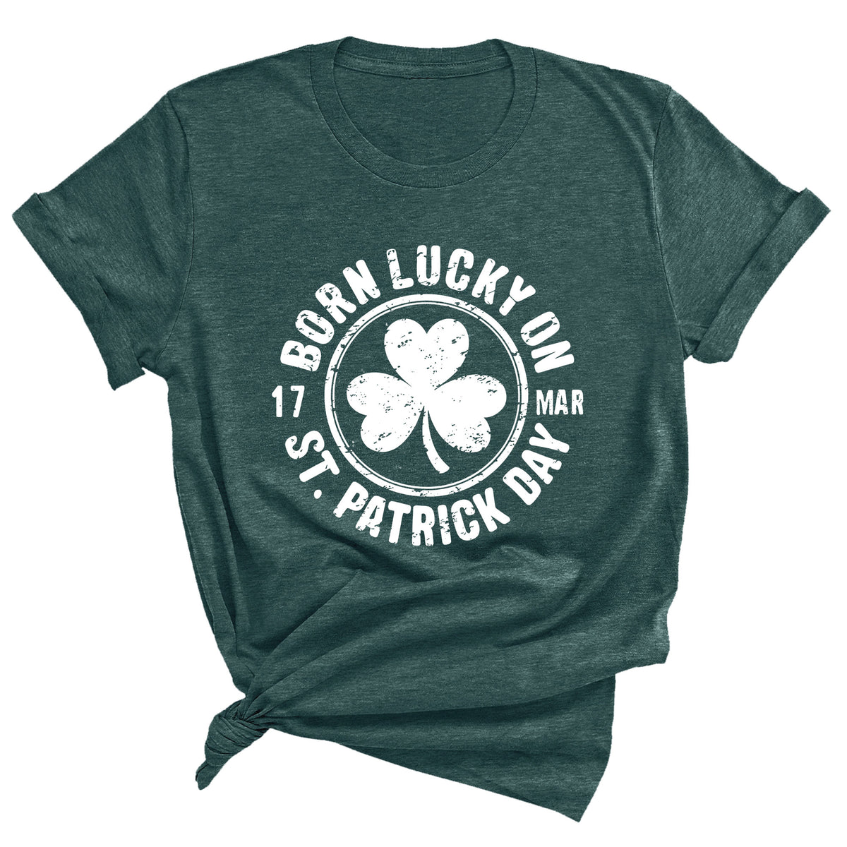 Born Lucky on St. Patricks Day Unisex T-Shirt