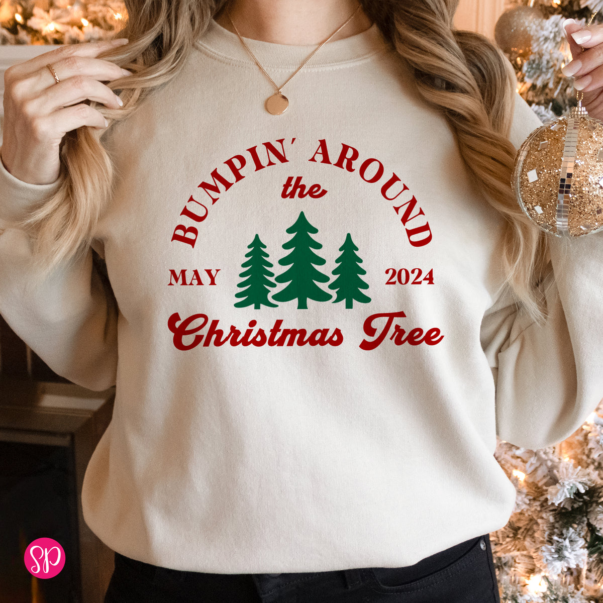 Bumpin' Around the Christmas Tree with Date Sweatshirt