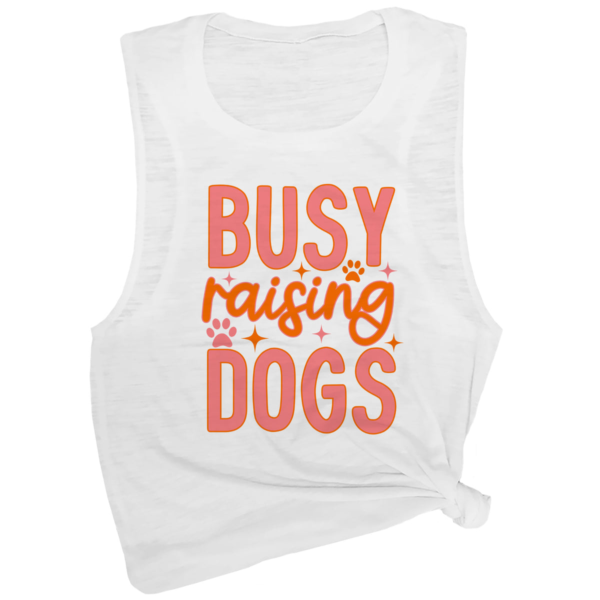 Busy Raising Dogs Muscle Tee