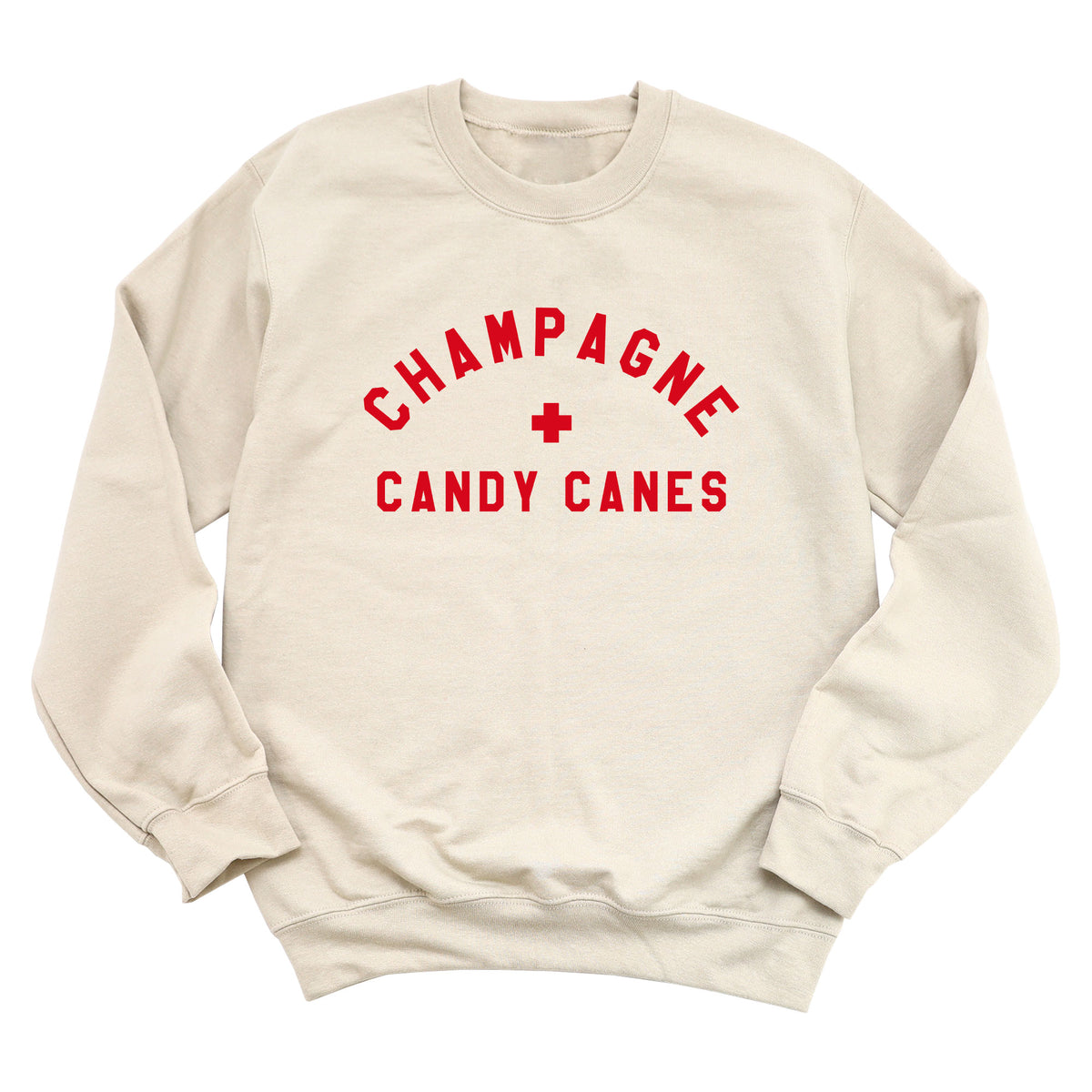 Champagne + Candy Canes Sweatshirt