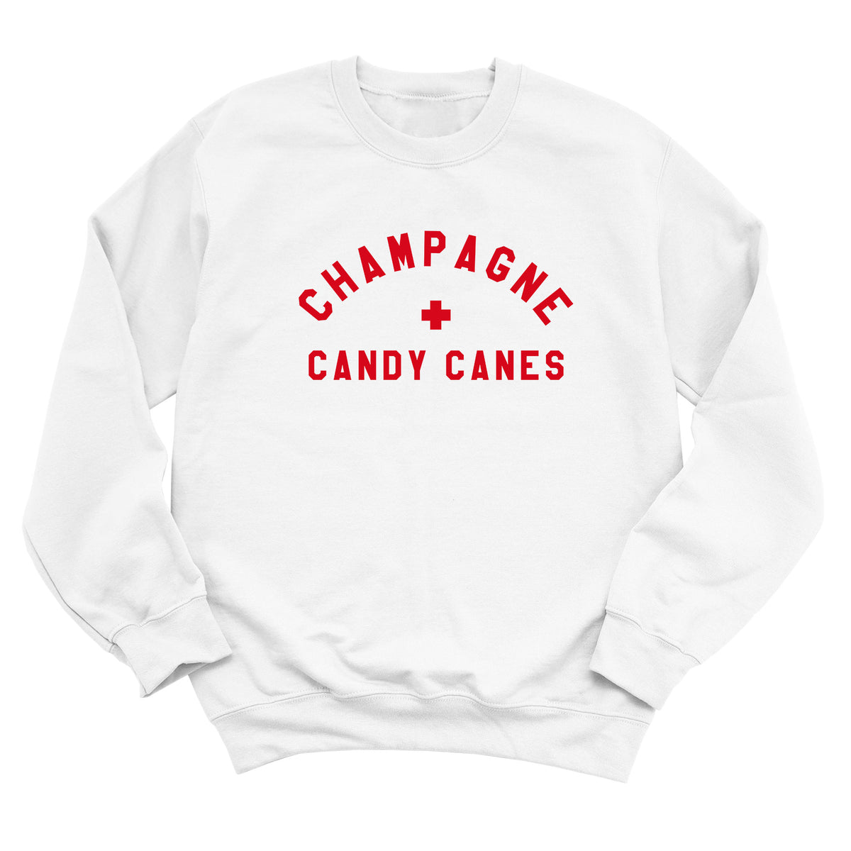 Champagne + Candy Canes Sweatshirt